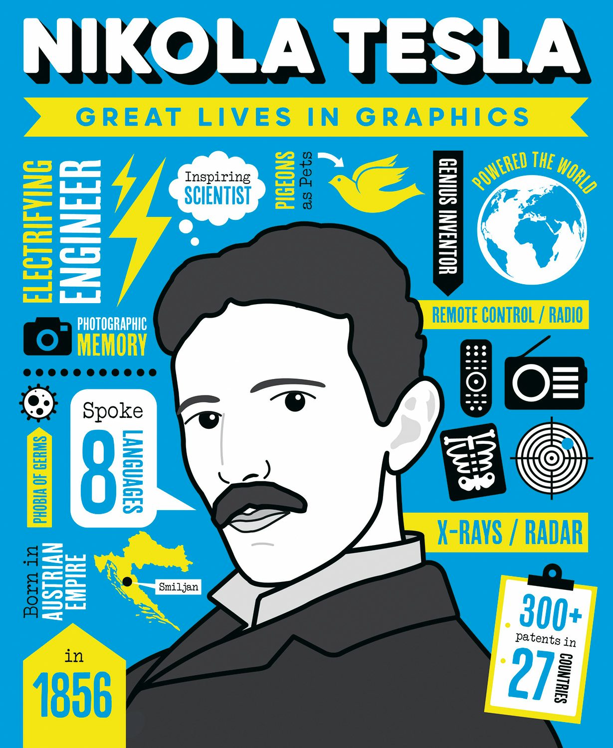 Book cover image for Great Lives in Graphics: Nikola Tesla ISBN: 9781787081130